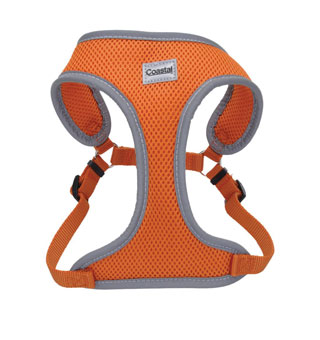 COMFORT SOFT® 06686 ADJ REFLECTIVE WRAP DOG HARNESS MED 3/4 IN SUNSET ORANGE