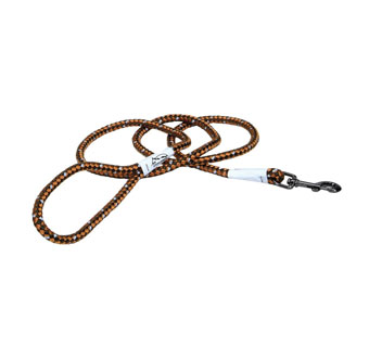 K9 EXPLORER® 36216 BRAIDED ROPE REF SNAP DOG LEASH 6 FT CAMPFIRE ORANGE