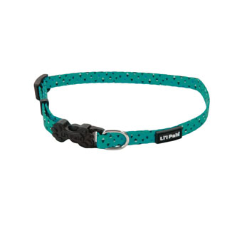 LI'L PALS® 06622 ADJ DOG COLLAR NYLON 8 - 12 IN X 5/16 IN TL GRY DM
