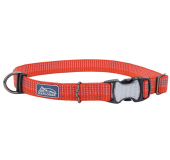 K9 EXPLORER® 36933 ADJ BRTS REFLECTIVE COLLAR 18 - 26 IN X 1 IN CANYON