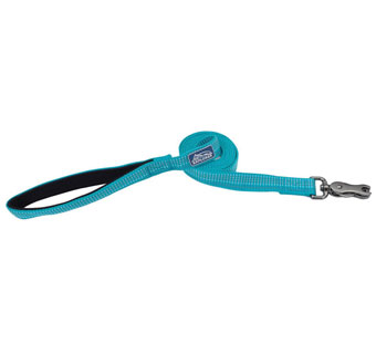 K9 EXPLORER® 36936 BRIGHTS REFLECTIVE SNAP DOG LEASH 1 IN X 6 FT OCEAN