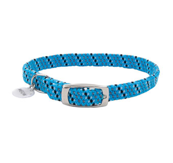 ELASTACAT® 07741 REF SAFETY STRETCH CAT COLLAR 10 IN X 3/8 IN BLUE WITH BLACK
