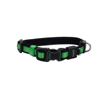 INSPIRE 15925 ADJUSTABLE DOG COLLAR 18 - 26 IN X 1 IN GREEN