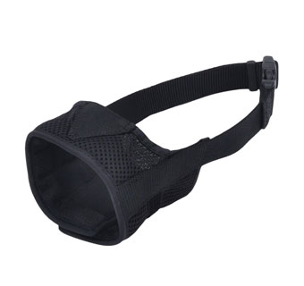 BEST FIT® 01360 ADJ COMFORT DOG MUZZLE BLACK MED (6-1/2 TO 9 IN)
