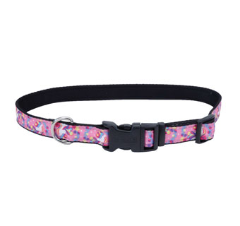 STYLES 06932 AUTHORIZED DEALER DOG COLLAR 14 - 20 IN X 1 IN UNICORNS