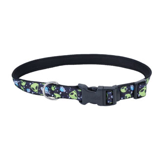 STYLES 06932 AUTHORIZED DEALER DOG COLLAR 14 - 20 IN X 1 IN ALIENS