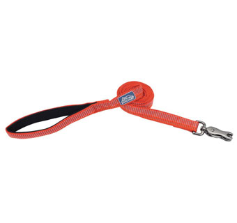 K9 EXPLORER® 36936 BRIGHTS REFLECTIVE SNAP DOG LEASH 1 IN X 6 FT CANYON