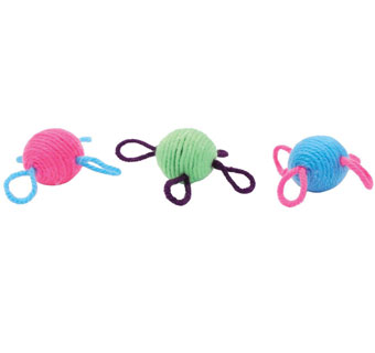 TURBO® 36-PIECE BULK CAT TOY BIN WOOL BALL 4-3/4 IN