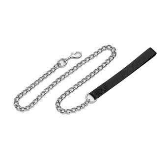 TITAN® 05503 CHAIN DOG LEASH WITH NYLON HANDLE 3 MM X 4 FT BLACK