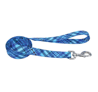 STYLES 00966 DOG LEASH 1 IN X 6 FT PLAID BONES