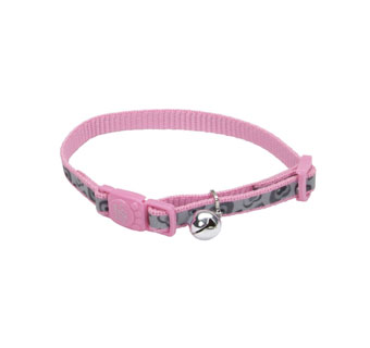 LAZER BRITE® 46741 ADJUSTABLE REF COLLAR WITH BRK BKL 3/8 IN PINK HEART