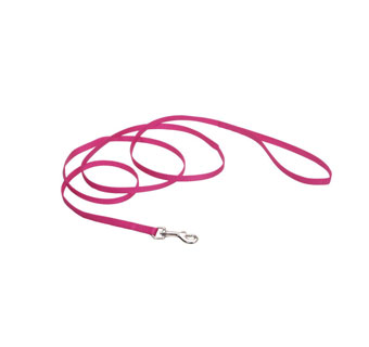 00306 SINGLE-PLY TRAINING DOG LEASH NYLON 3/8 IN X 6 FT PINK FLAMINGO