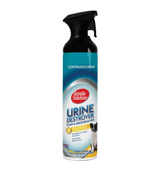 SIMPLE SOLUTION® URINE DESTROYER STAIN AND ODOR REMOVER SPRAY 17 OZ