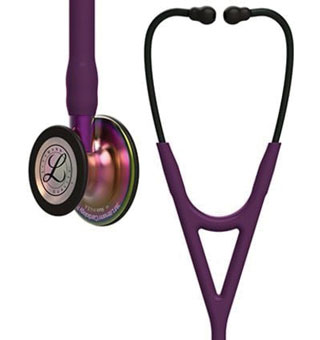 LITTMANN# CARDIOLOGY IV STETHOSCOPE 27 IN PLUM TUBE W/RAINBOW CHESTPIECE 1/PKG