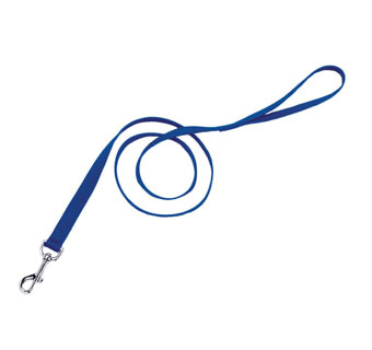 00906 SINGLE-PLY TRAINING DOG LEASH NYLON 1 IN X 6 FT BLUE