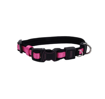 INSPIRE 15925 ADJUSTABLE DOG COLLAR 18 - 26 IN X 1 IN PINK