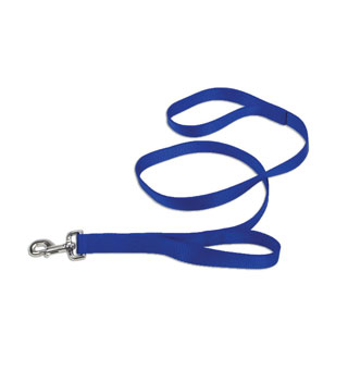 LOOPS 2® 00906H DOUBLE HANDLE DOG LEASH NYLON 1 IN X 6 FT BLUE