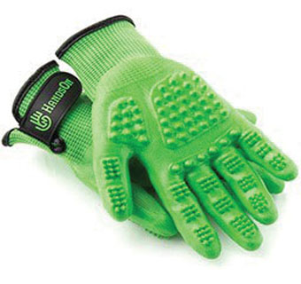 HANDSON GLOVE BATH/GROOM MONO GRN JR