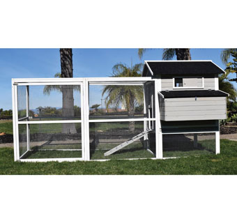 FONTANA CHICKEN COOP WOOD 112 IN X 45 IN X 60 IN