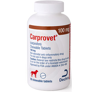CARPROVET® (CARPROFEN) CHEWABLE TABLETS 100 MG 60/BOTTLE (RX)