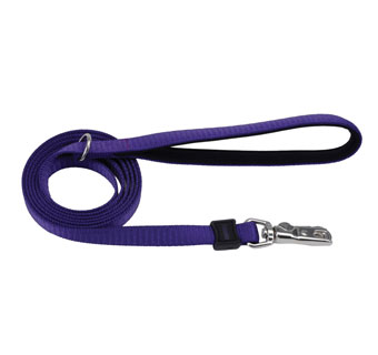 INSPIRE 15966 DOG LEASH NEOPRENE 1 IN X 6 FT PURPLE