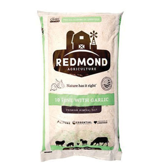 REDMOND 10 FINE SALT AND GARLIC 91-96% 50 LB