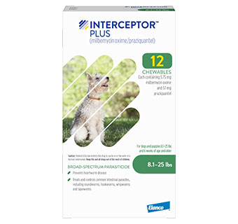 INTERCEPTOR® PLUS 8.1-25 LB GREEN 12 DOSES 5 BOX/CARTON (RX)