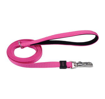INSPIRE 15966 DOG LEASH NEOPRENE 1 IN X 6 FT PINK