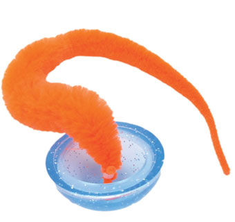 TURBO® TURBO TAIL™ POPPER CAT TOY 8 IN ORANGE