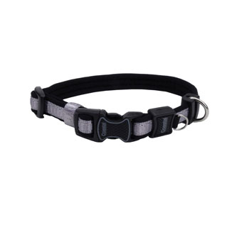 INSPIRE 15923 ADJUSTABLE DOG COLLAR 14 - 20 IN X 1 IN GRAY