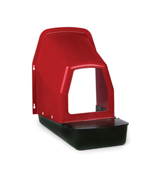 LITTLE GIANT® DELUXE NESTING BOX BLACK/RED POLYETHYLENE