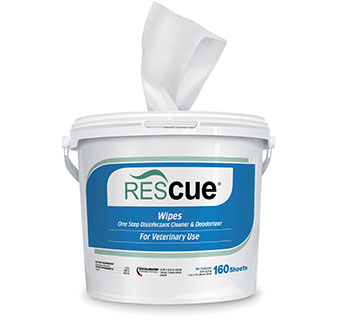 RESCUE® WIPES 11 IN X 12 IN 160 WIPES/BUCKET