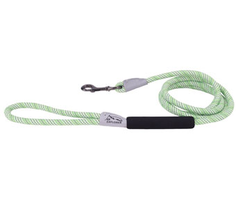 K9 EXPLORER® 37216 ROPE BRIGHTS REFLECTIVE SNAP DOG LEASH 6 FT MEADOW