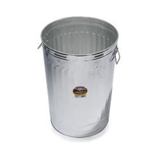 LITTLE GIANT® HEAVY-DUTY STORAGE BIN/GARBAGE CAN 31 GAL GALVANIZED