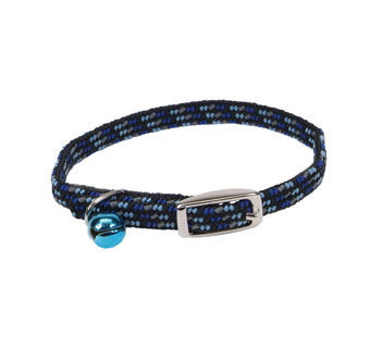 LI'L PALS® 07721 ELAST SAFETY KITTEN COLLAR RF 8 IN X 3/8 IN BLUE