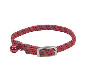 LI'L PALS® 07721 ELAST SAFETY KITTEN COLLAR RF 8 IN X 3/8 IN RED