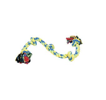 RASCALS® 5-KNOT ROPE TUG DOG TOY 26 IN YELLOW