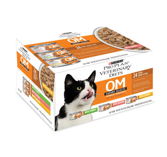PURINA® PRO PLAN® VETERINARY DIETS® OM CAT FOOD VARIETY PACK 5.5 OZ 24/PKG