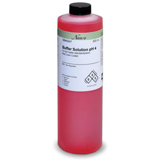 BUFFER SOLUTION 4 PH RED 500 ML