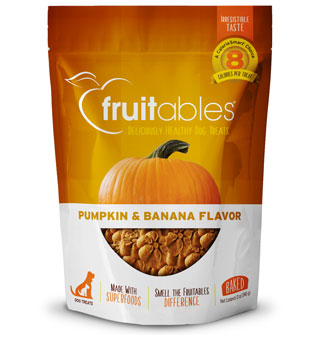 FRUITABLES® BAKED DOG TREATS PUMPKIN AND BANANA 12 OZ 1/PKG