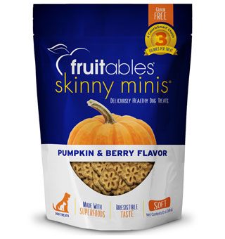 FRUITABLES® SKINNY MINI DOG TREATS PUMPKIN AND BERRY 12 OZ 1/PKG
