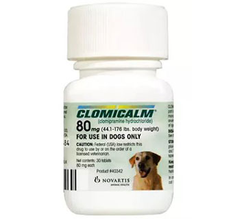 CLOMICALM® (CLOMIPRAMINE HYDROCHLORIDE) TABLETS FOR DOGS 80 MG 30/BOTTLE (RX)